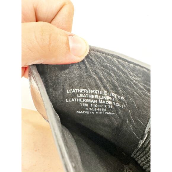 Tory Burch Black Leather Square Toe Pull-On Chelsea Boots Women’s Size 11M - Picture 8 of 8